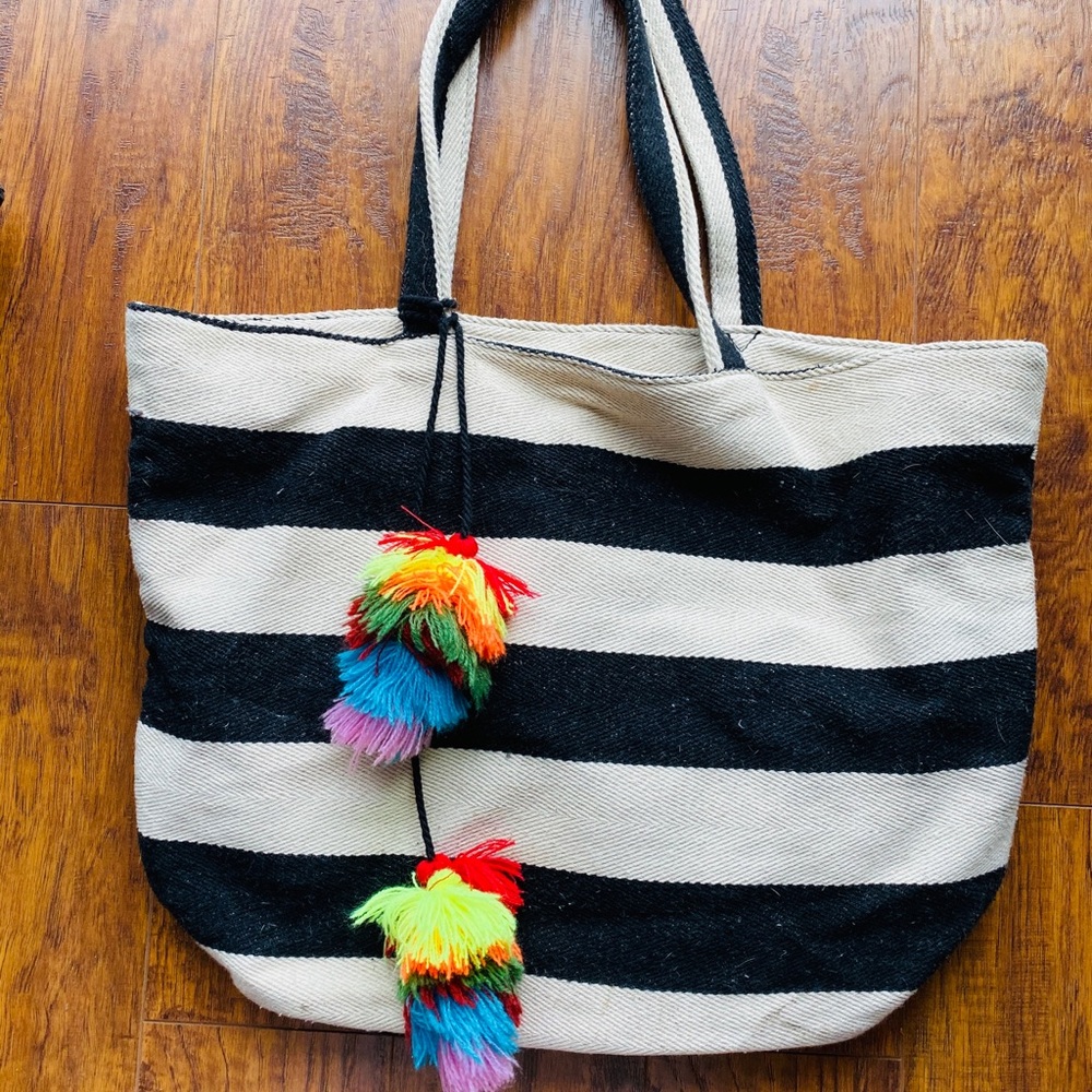 Canvas over the shoulder tote bag
